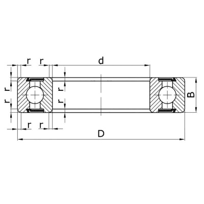 Подшипник 6203 ZZ